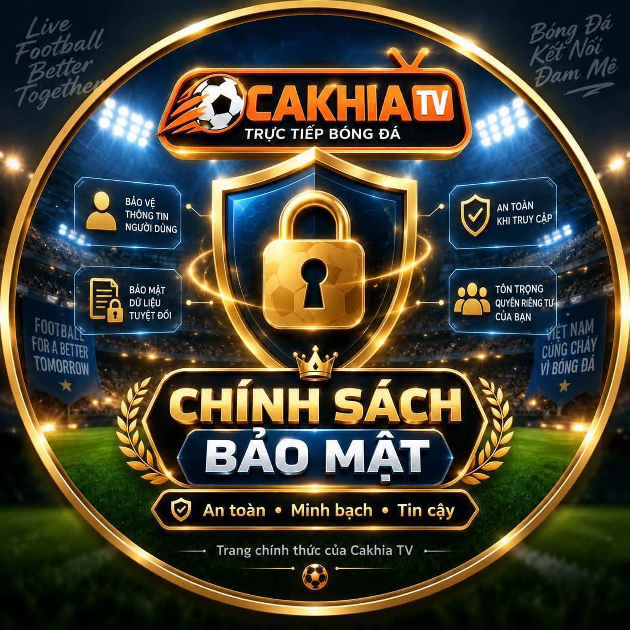 Chính sách bảo mật Cakhia TV 365 (Update 09/2026)